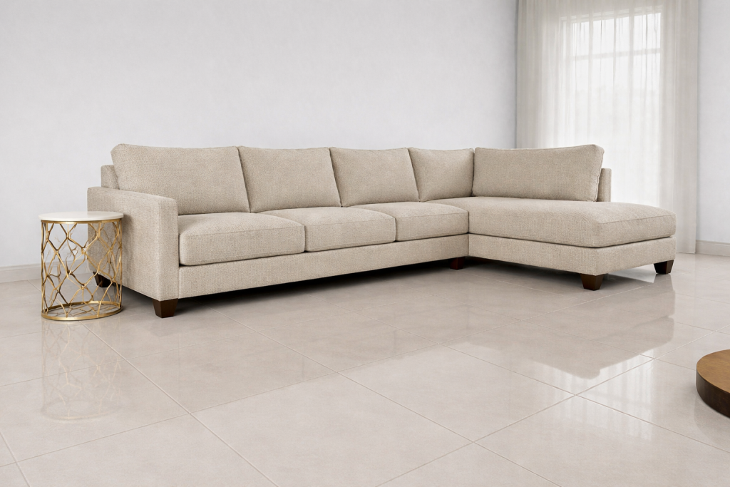 Paushlof Corner Couch | Luxury Super Leather Corner Sofa