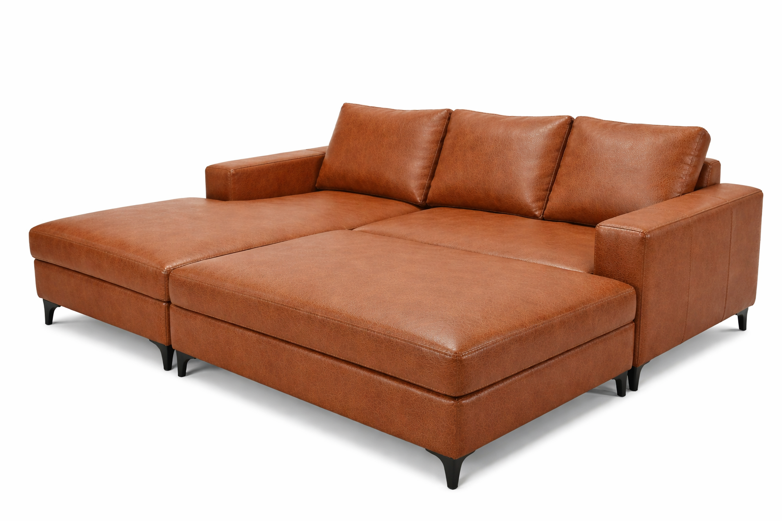 Joshy L Shape Sofa | Modern Corner Sofa with Storage Ottoman